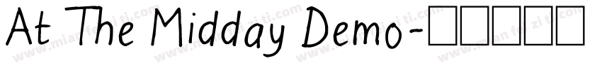At The Midday Demo字体转换